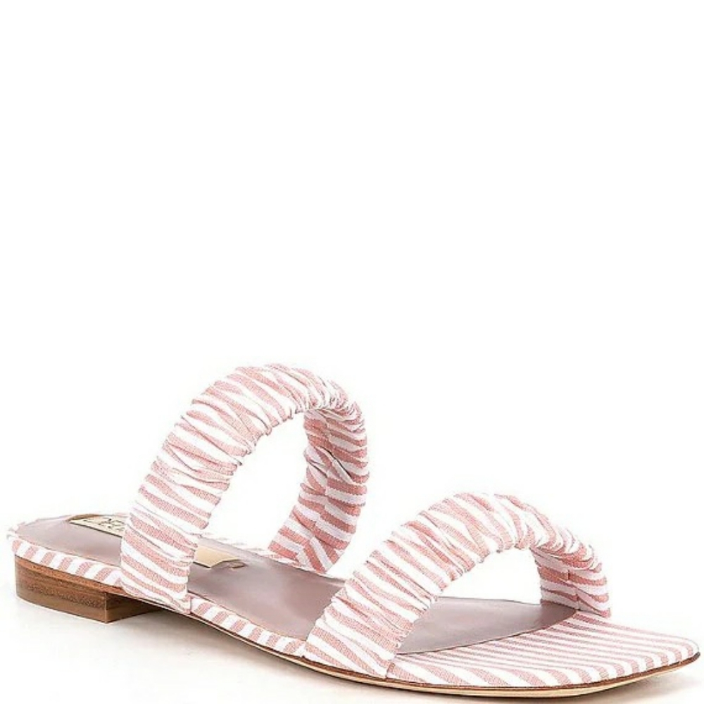 Deltan Cora Striped Two Band Sandals Size 6M